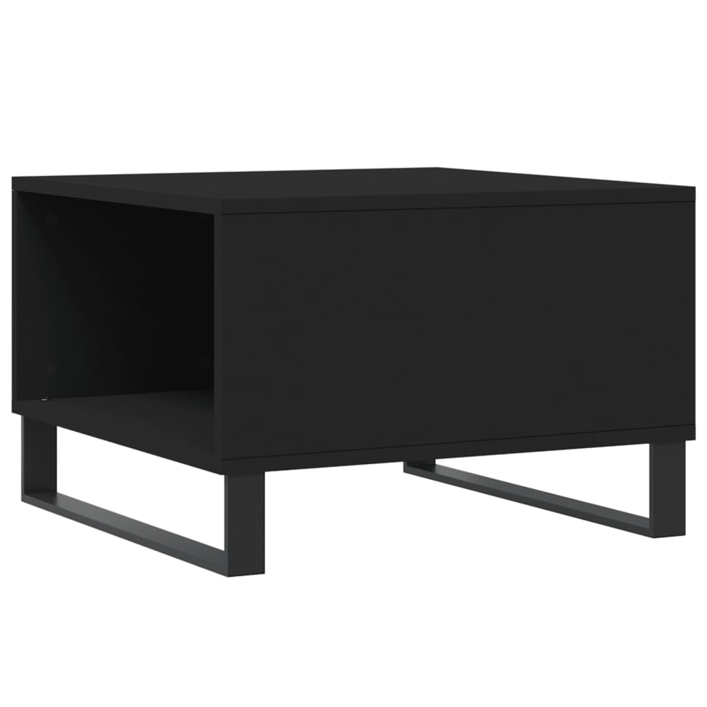 vidaXL Couchtisch Schwarz 55x55x36,5 cm Holzwerkstoff