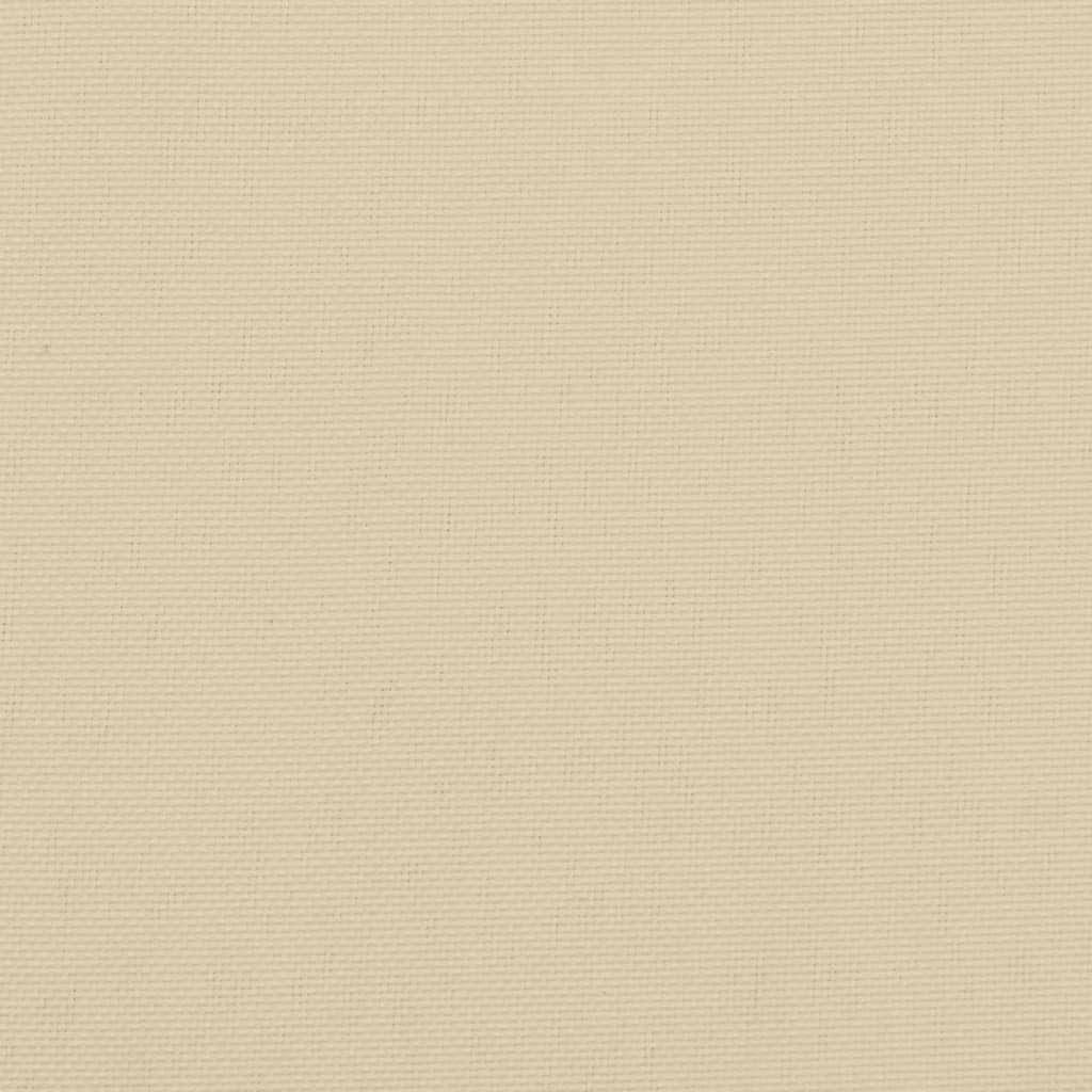 vidaXL Stuhlkissen 4 Stk. Beige 40x40x7 cm Oxford-Gewebe