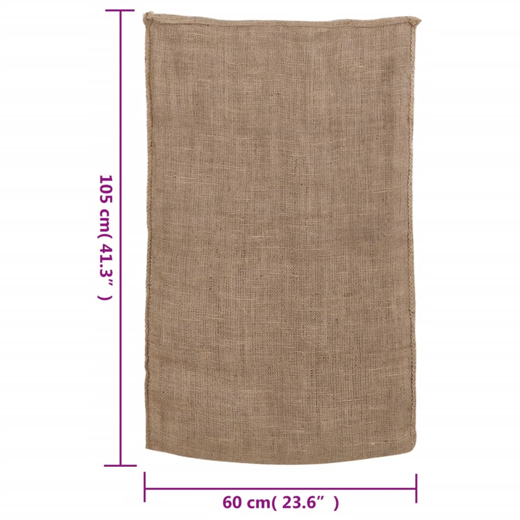 vidaXL Jutesäcke 30 Stk. 60x105 cm 100% Jute 220 g/m²