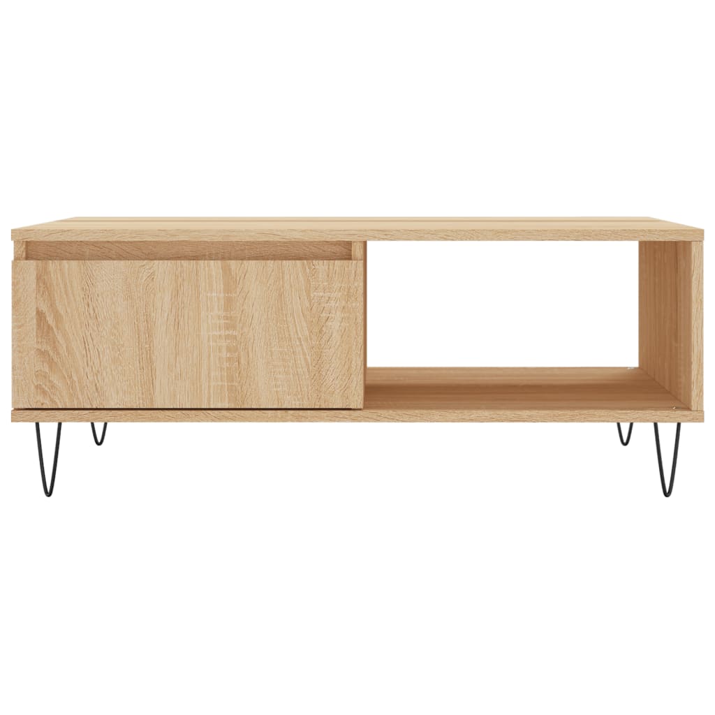 vidaXL Couchtisch Sonoma-Eiche 90x60x35 cm Holzwerkstoff