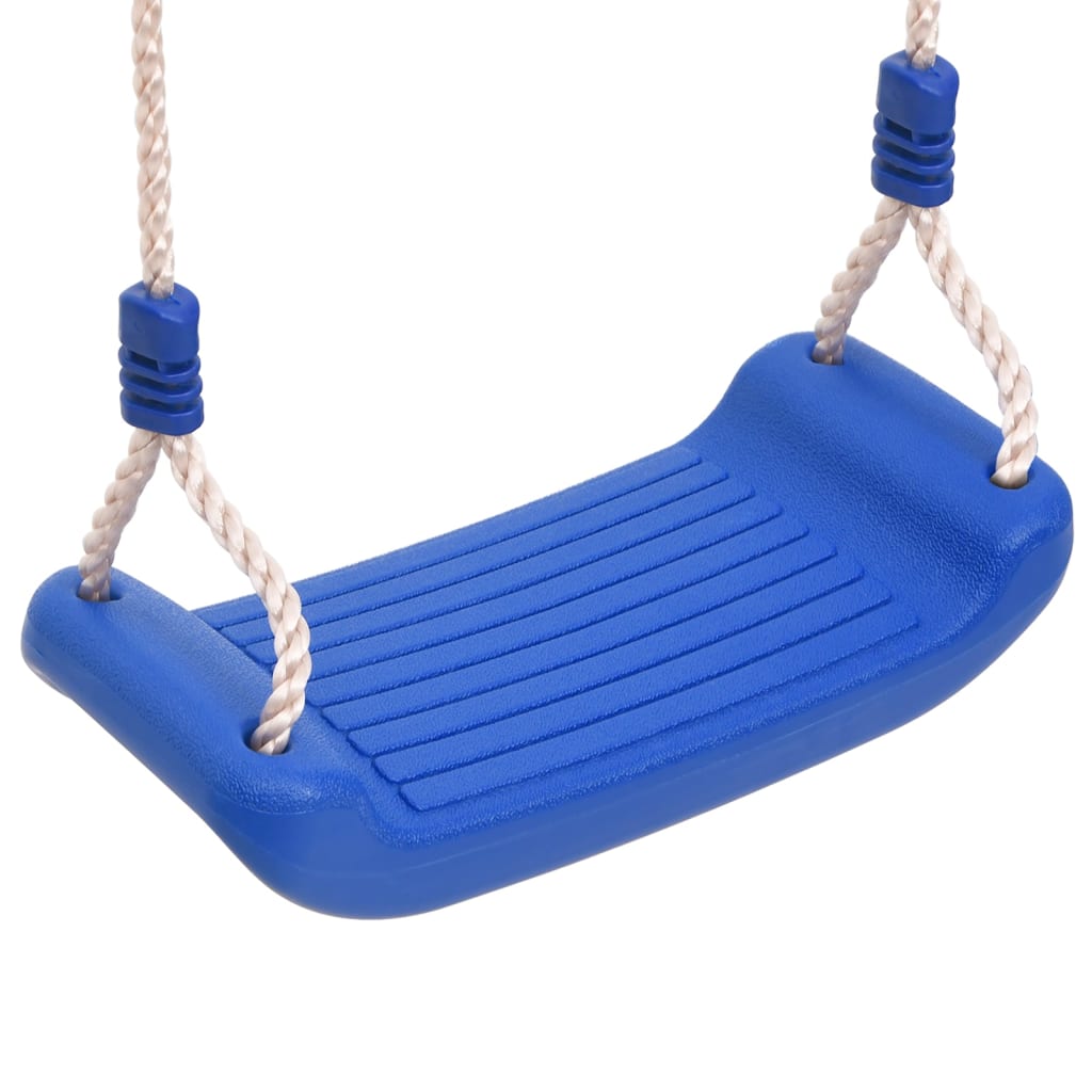 vidaXL Schaukelsitze mit Seilen 2 Stk. Blau 37x15 cm Polyethene