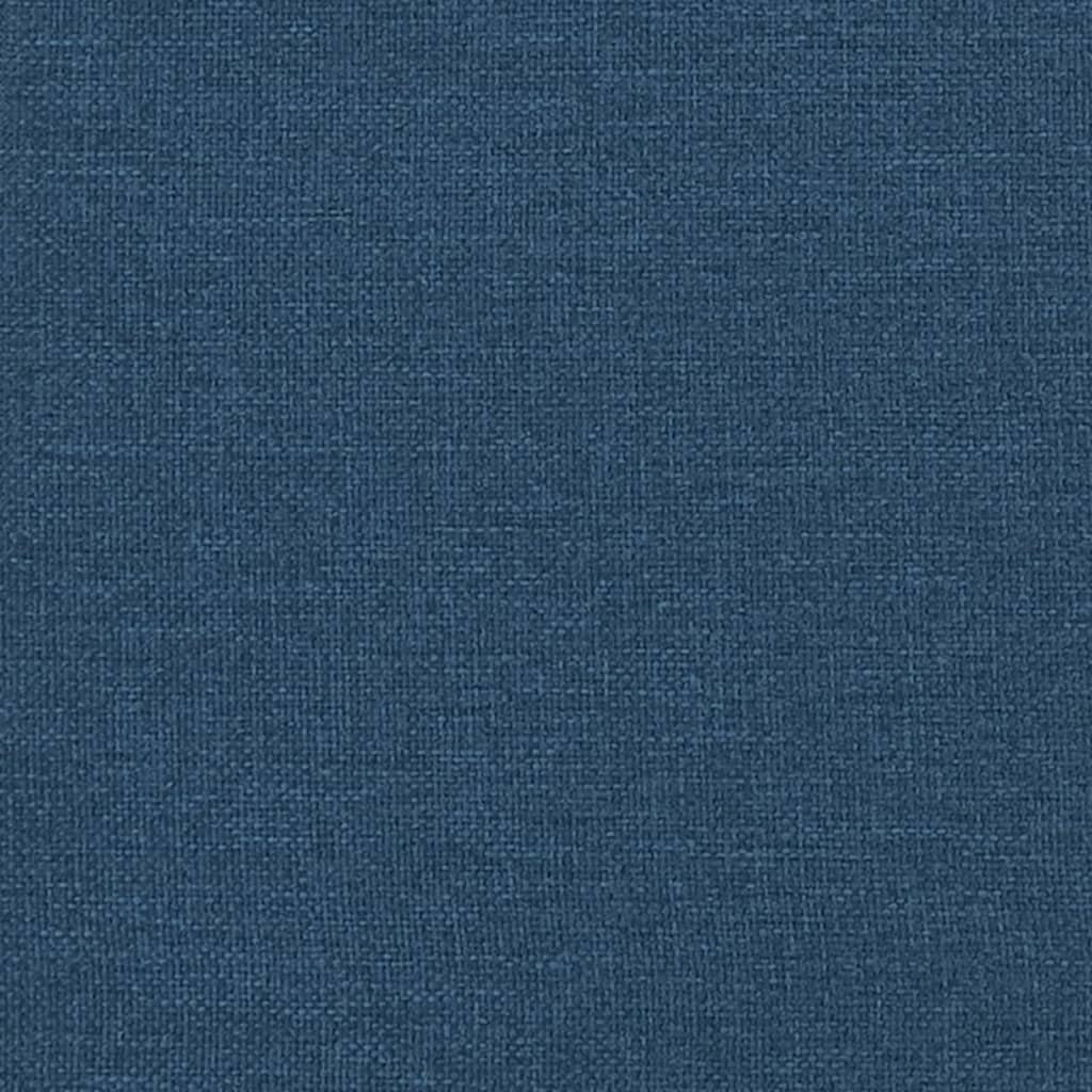 vidaXL Bettgestell Blau 90x190 cm Stoff