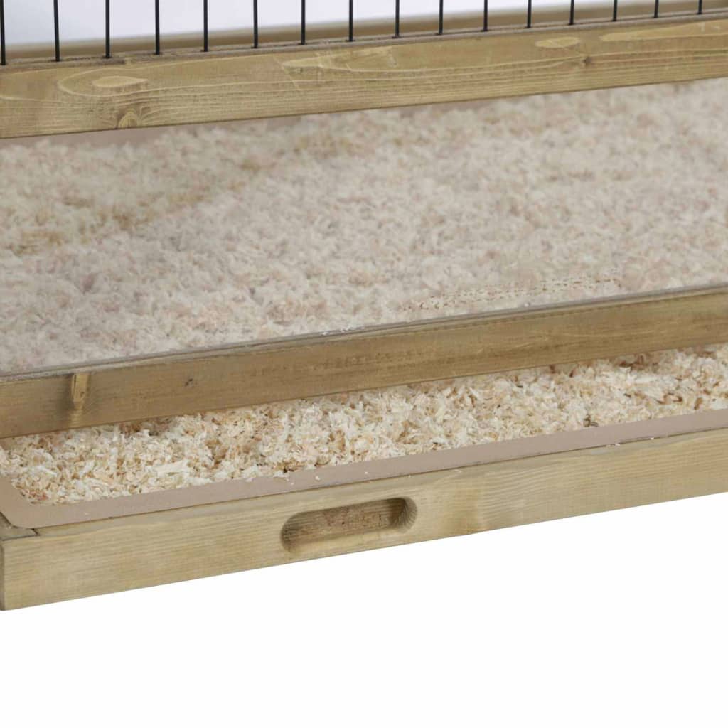 Kerbl Kleintierkäfig für den Innenbereich 116×75×70 cm Holz Braun