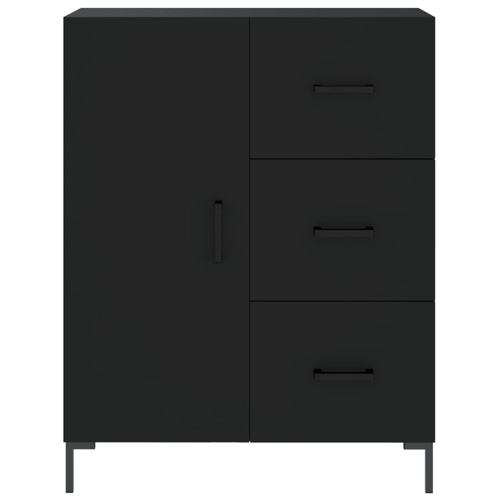 vidaXL Sideboard Schwarz 69,5x34x90 cm Holzwerkstoff