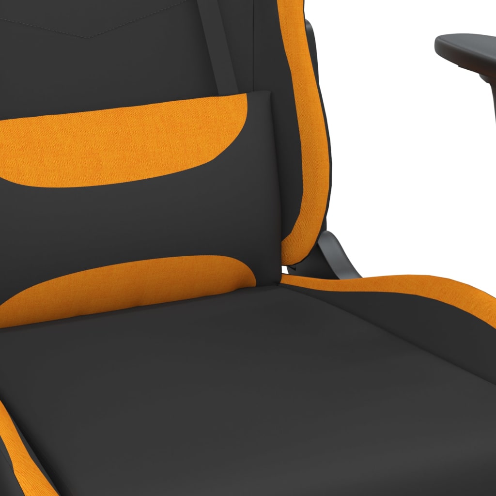 vidaXL Gaming-Stuhl Schwarz und Orange Stoff