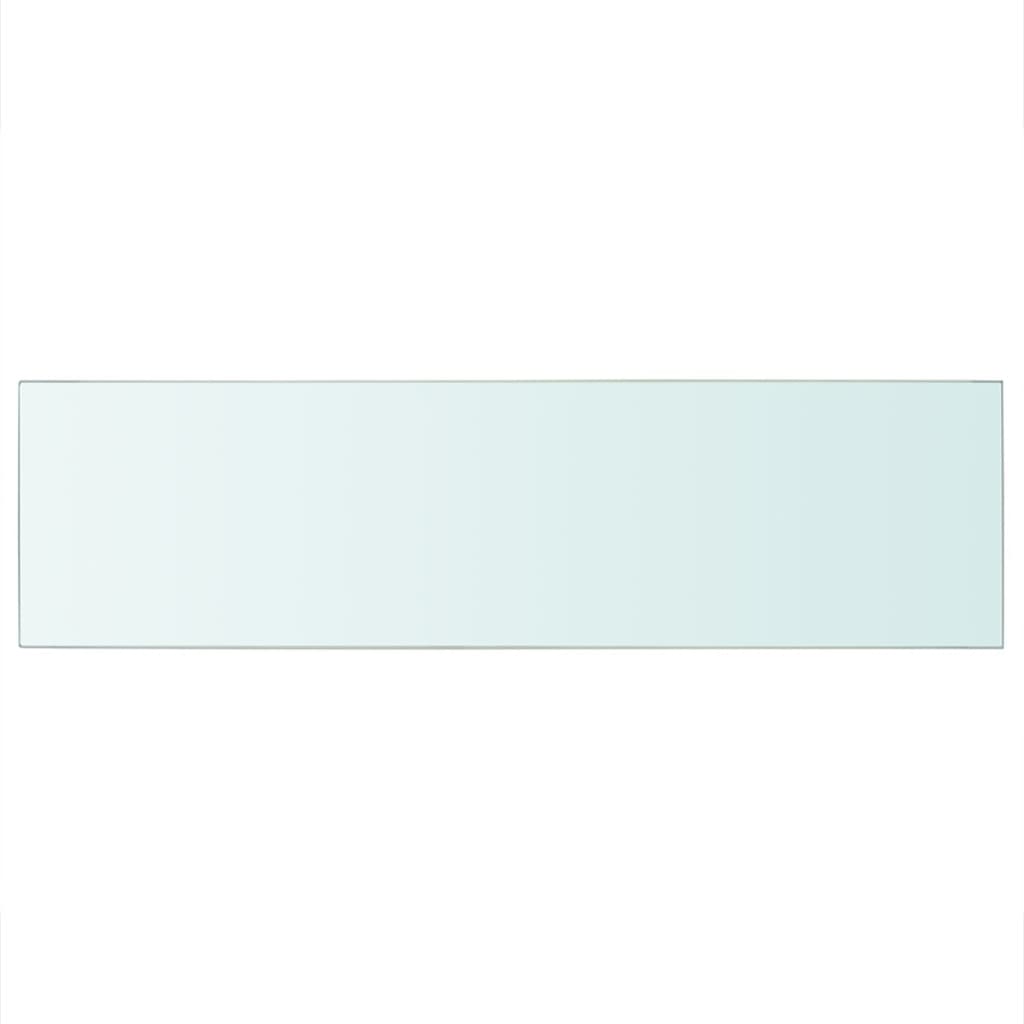 vidaXL Regalboden Glas Transparent 90 cm x 25 cm