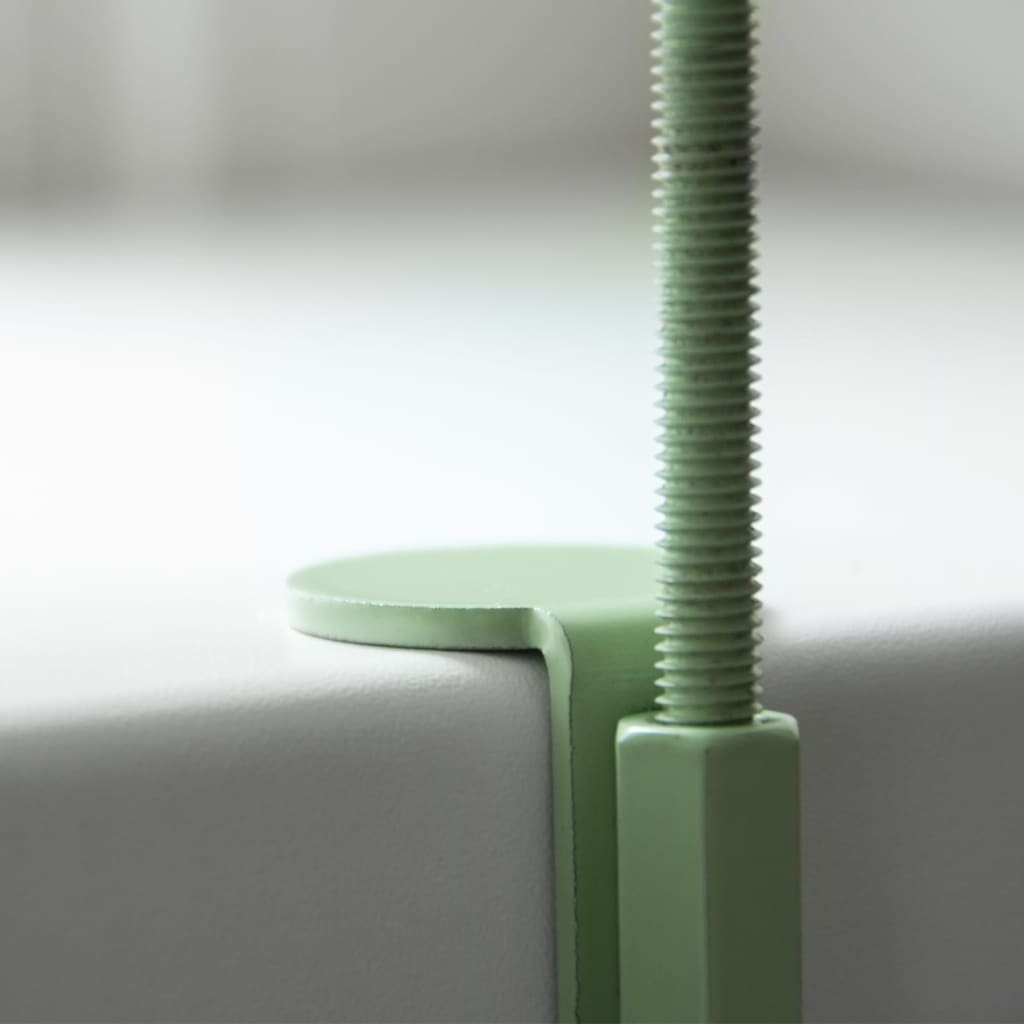 Esschert Design Blumentopfhalter mit Klemme Rund Grün L