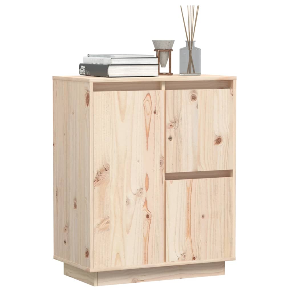 vidaXL Sideboard 60x34x75 cm Massivholz Kiefer