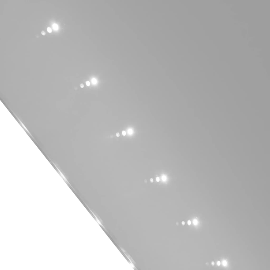 vidaXL Badspiegel mit LED-Leuchten 100×60 cm
