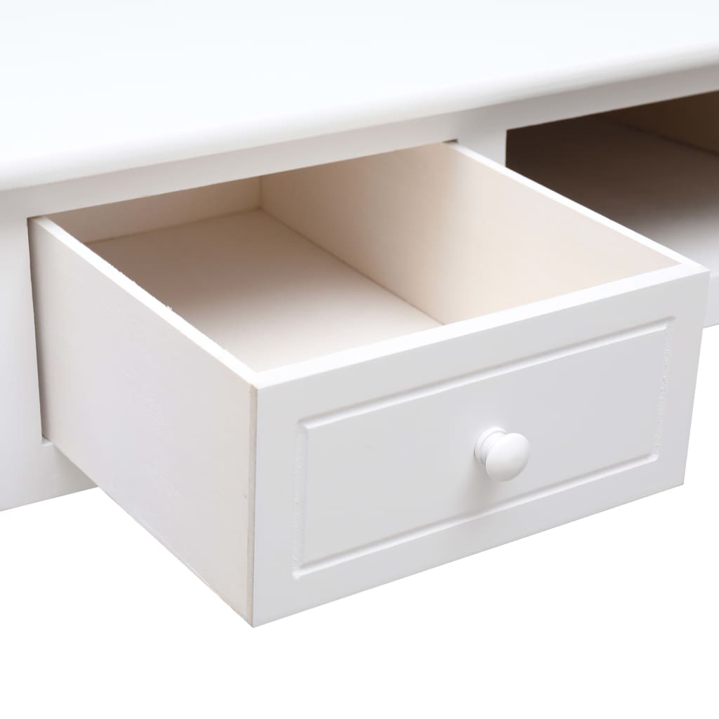 vidaXL Schreibtisch Weiß 110×45×76 cm Holz