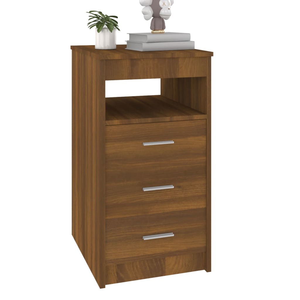 vidaXL Sideboard mit Schubladen Braun Eichen-Optik 40x50x76 cm