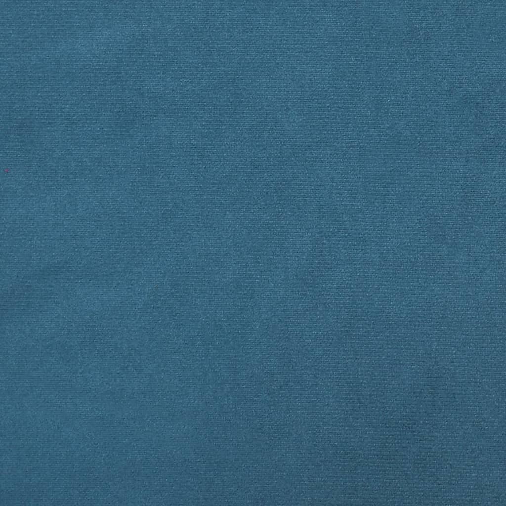 vidaXL Bettgestell mit Kopfteil Blau 80x200 cm Samt