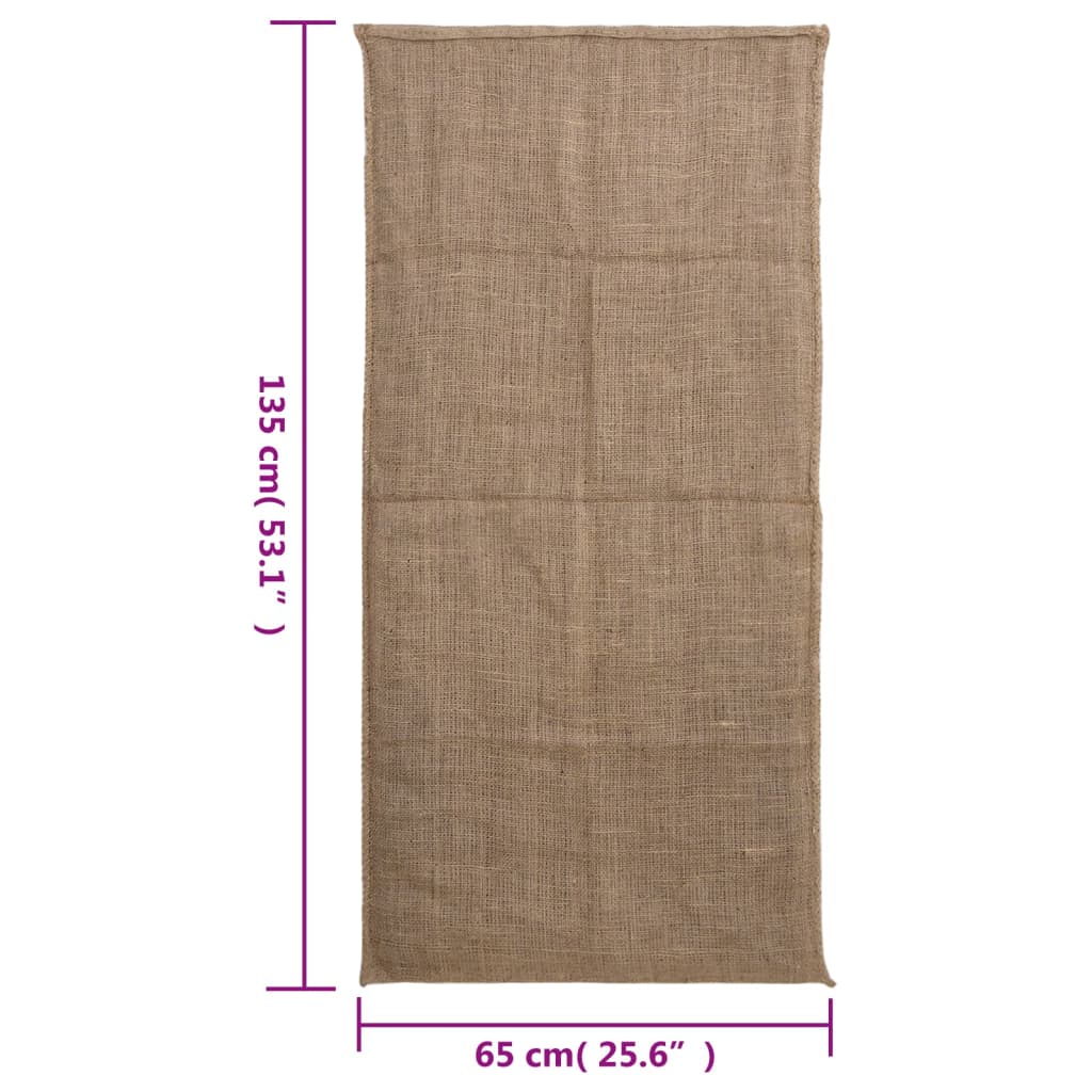 vidaXL Jutesäcke 10 Stk. 65x135 cm 100% Jute 220 g/m²