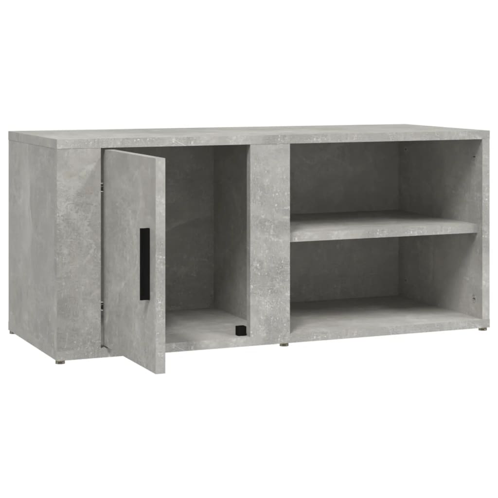 vidaXL TV-Schrank Betongrau 80x31,5x36 cm Holzwerkstoff