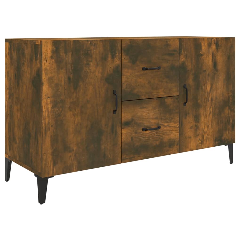 vidaXL Sideboard Räuchereiche 100x36x60 cm Holzwerkstoff