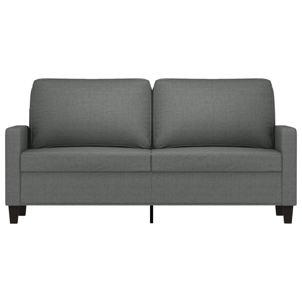 vidaXL 2-Sitzer-Sofa Dunkelgrau 140 cm Stoff