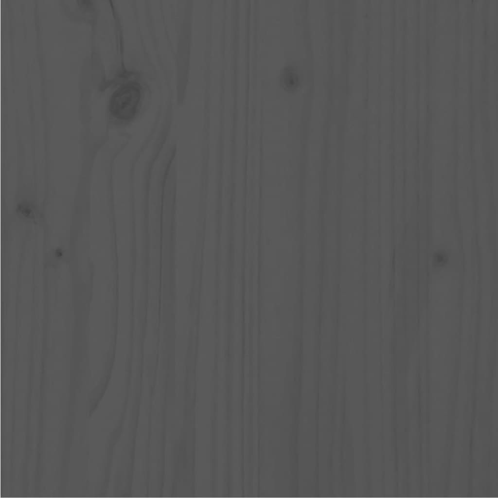 vidaXL Massivholzbett Grau Kiefer 140x200 cm