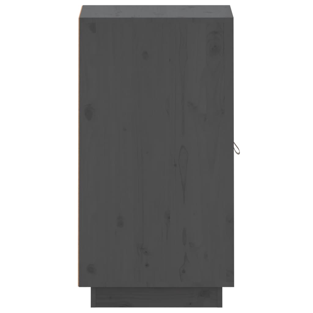 vidaXL Sideboard Grau 34x40x75 cm Massivholz Kiefer