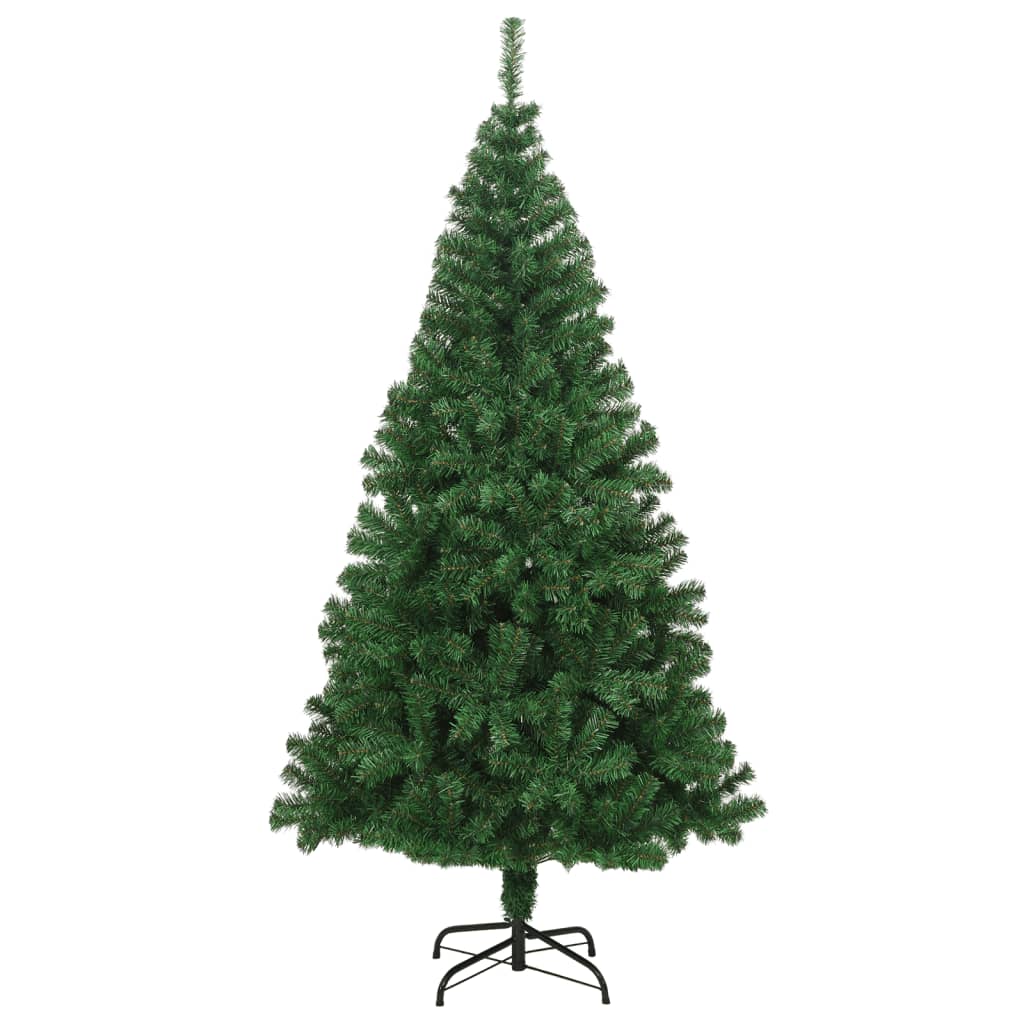 vidaXL Künstlicher Weihnachtsbaum mit Dicken Zweigen Grün 240 cm PVC