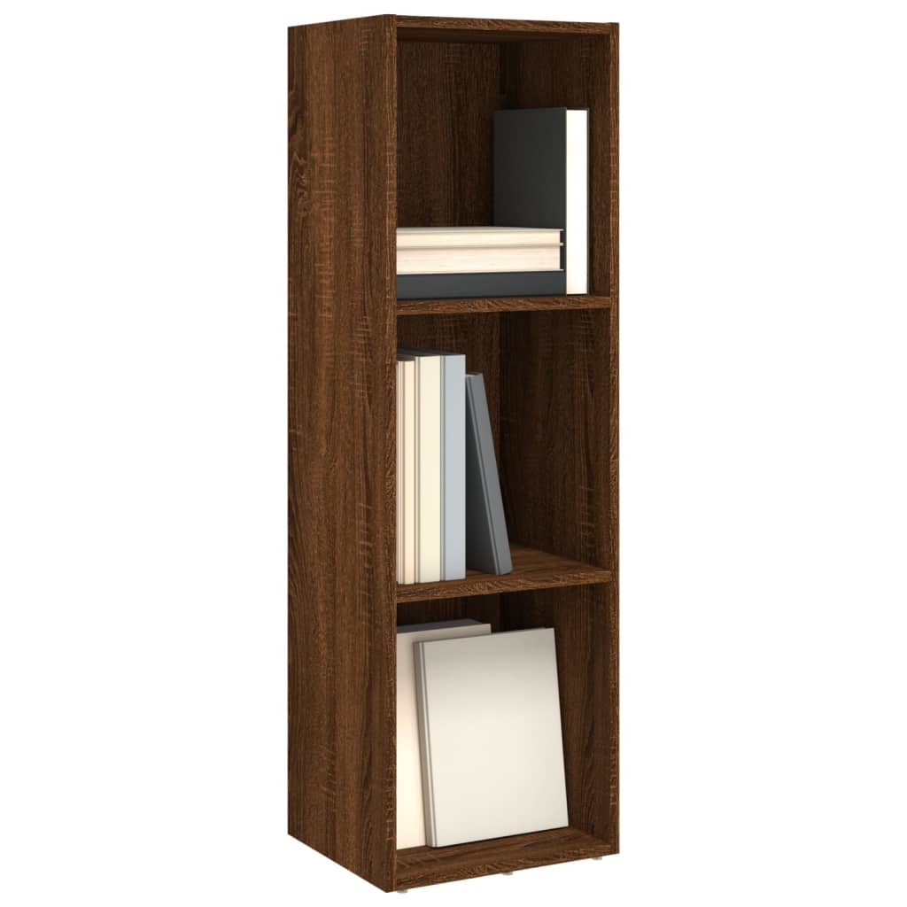 vidaXL Bücherschrank/TV-Schrank Braun Eichen-Optik 36x30x114 cm