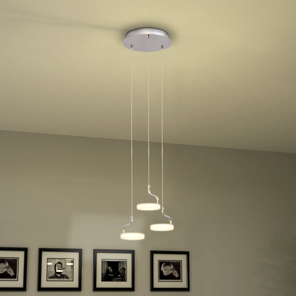 vidaXL LED-Pendelleuchte mit 3 Lampen Warmweiß