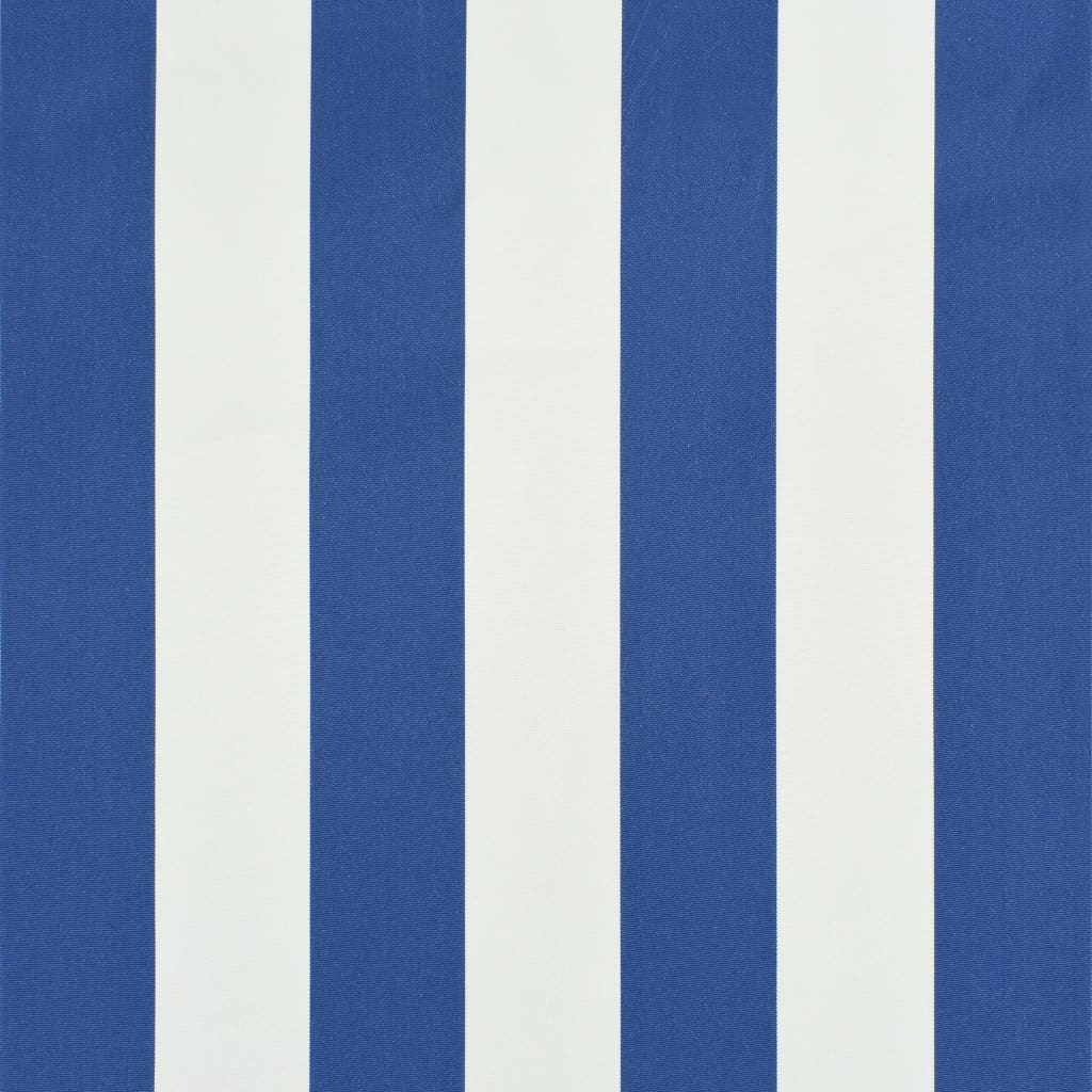 vidaXL Einziehbare Markise 150×150 cm Blau und Weiß