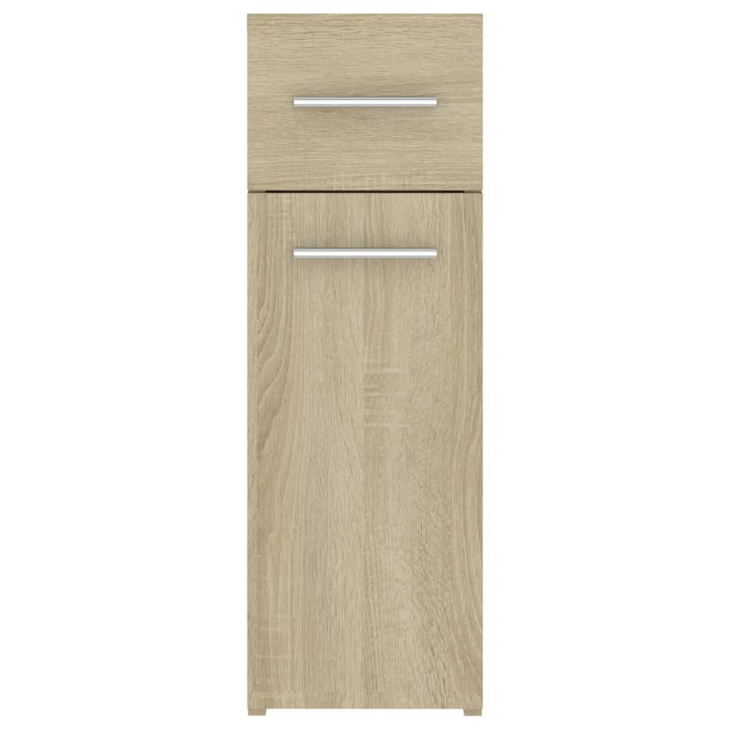 vidaXL Apothekerschrank Sonoma-Eiche 20x45,5x60 cm Holzwerkstoff