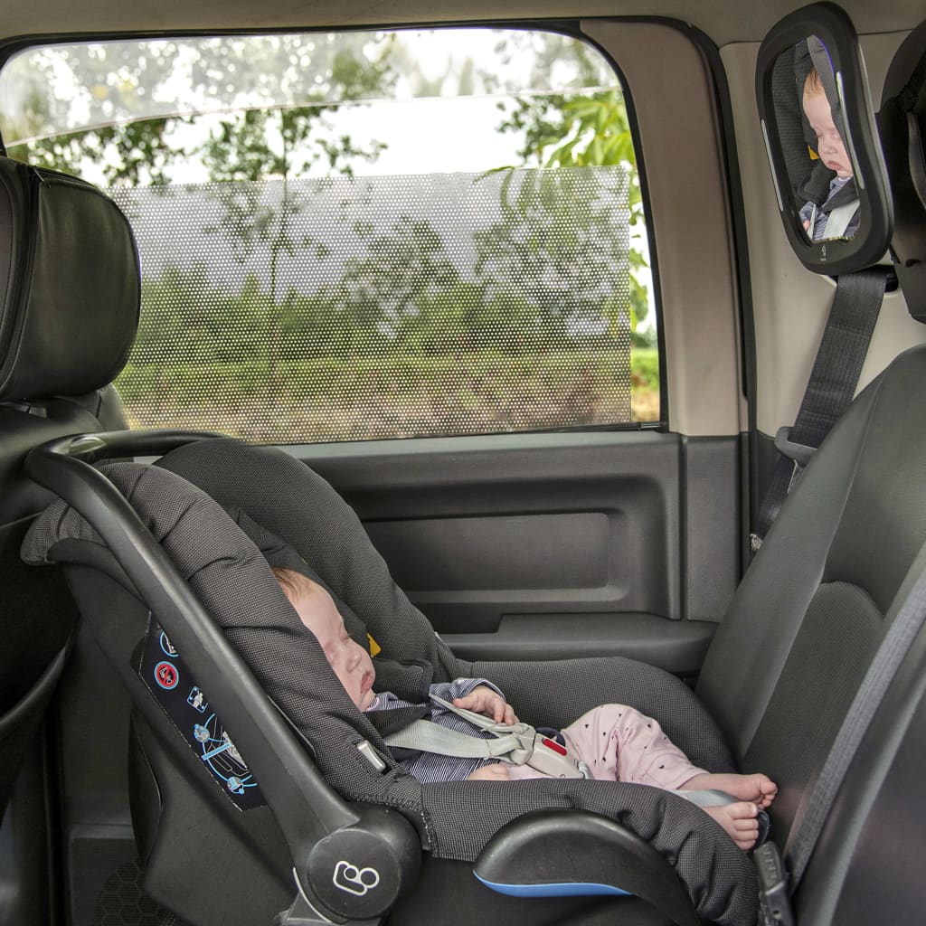 A3 Baby & Kids Baby-Autospiegel mit LED 28,5×21,4×8 cm Schwarz