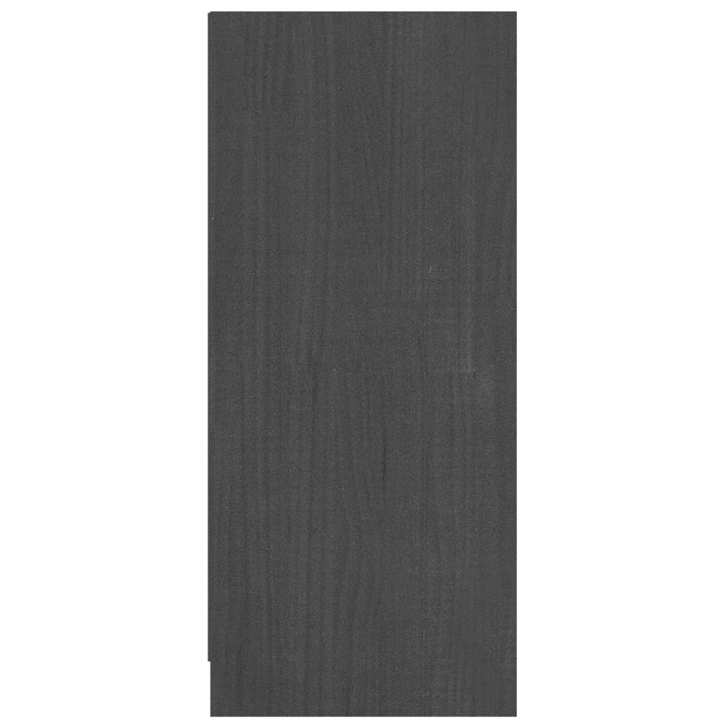 vidaXL Sideboard Grau 70x33x76 cm Massivholz Kiefer