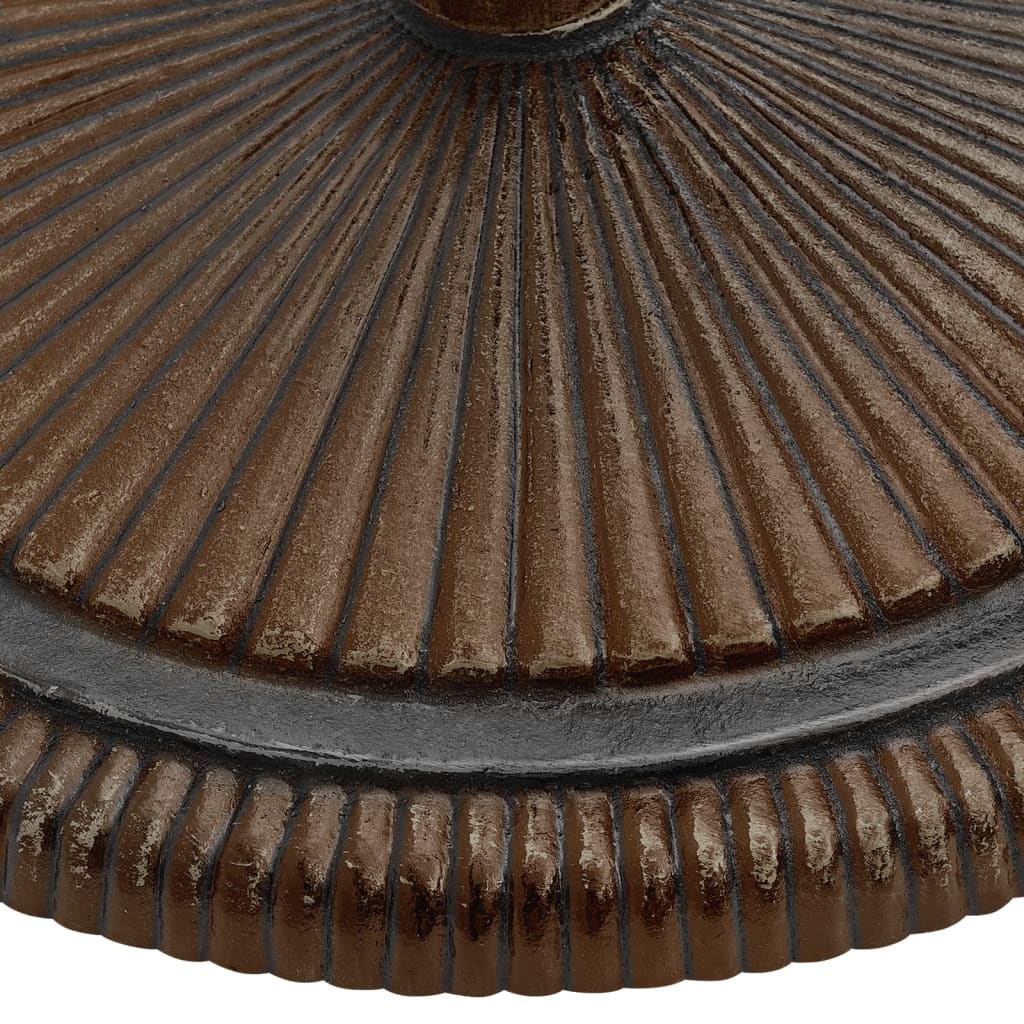vidaXL Sonnenschirmständer Bronzen 45x45x30 cm Gusseisen