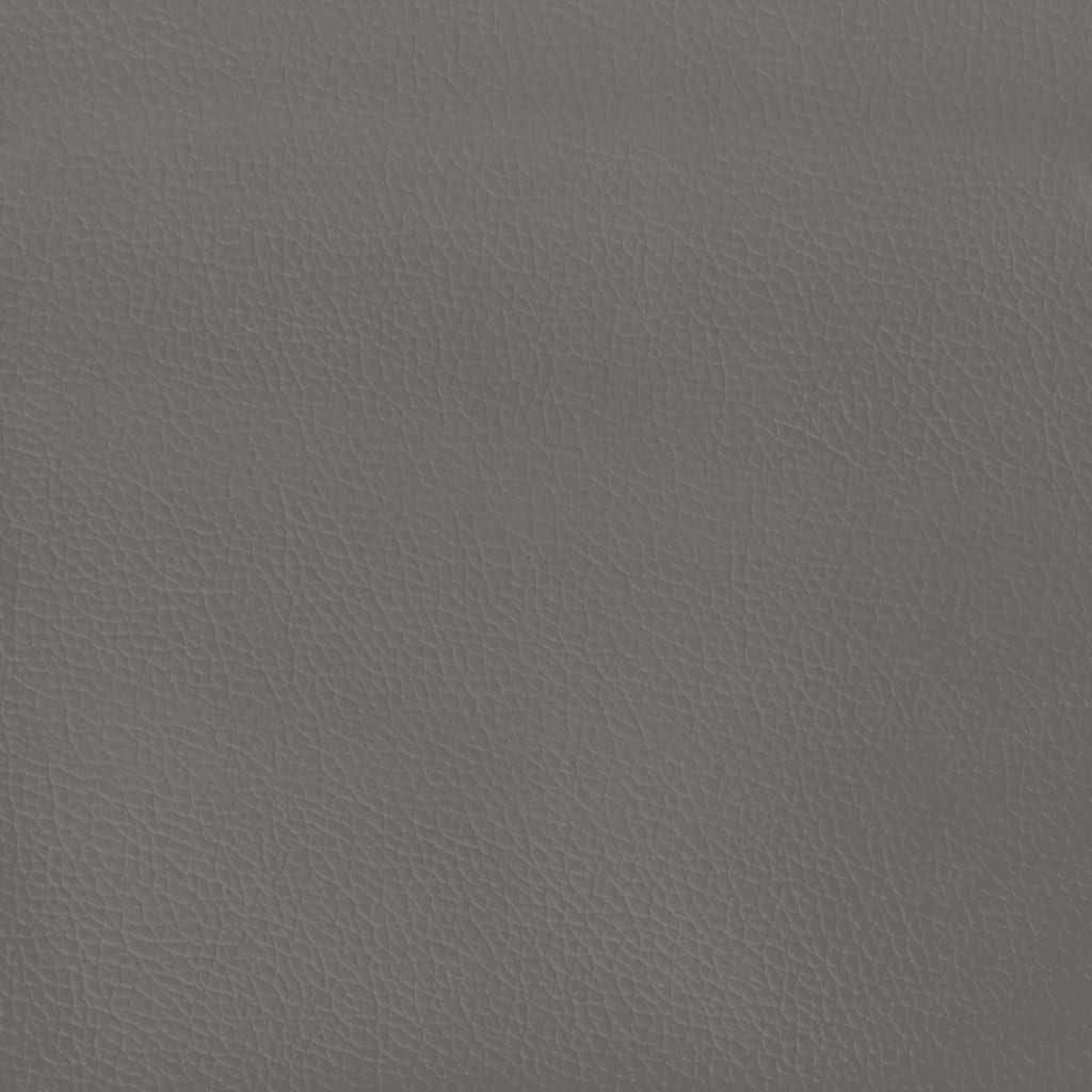 vidaXL Bettgestell Grau 120x190 cm Kunstleder