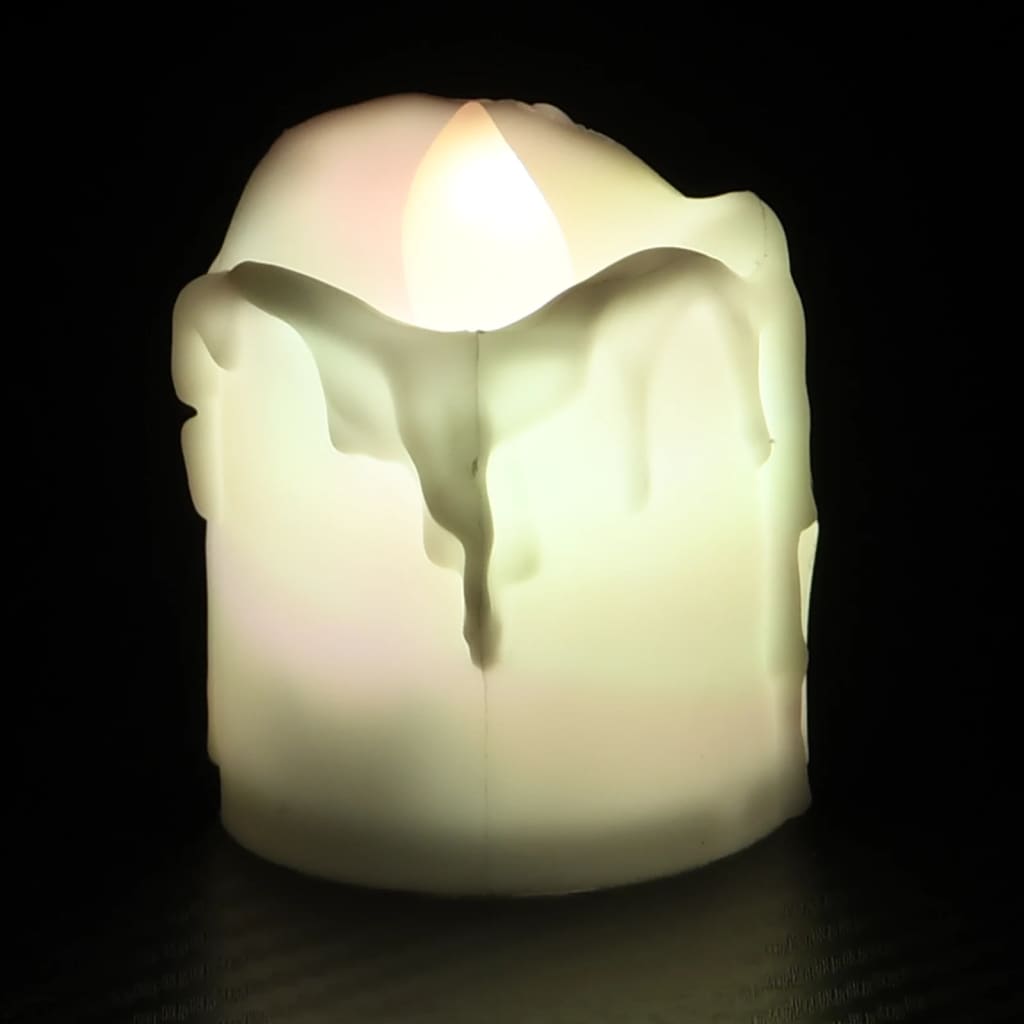 vidaXL Flammenlose Teelichter LED-Kerzen Elektrisch 24 Stk. Bunt