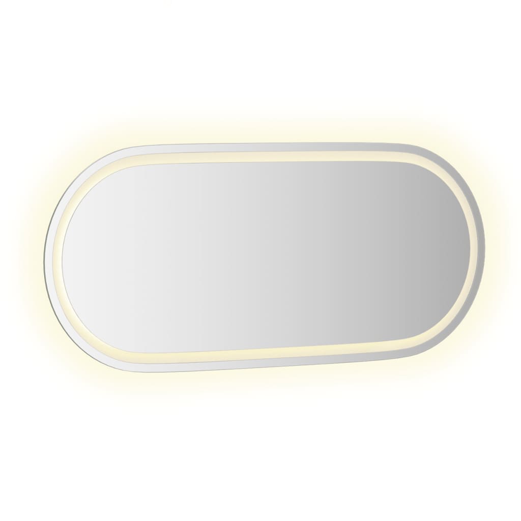 vidaXL LED-Badspiegel 100x45 cm Oval