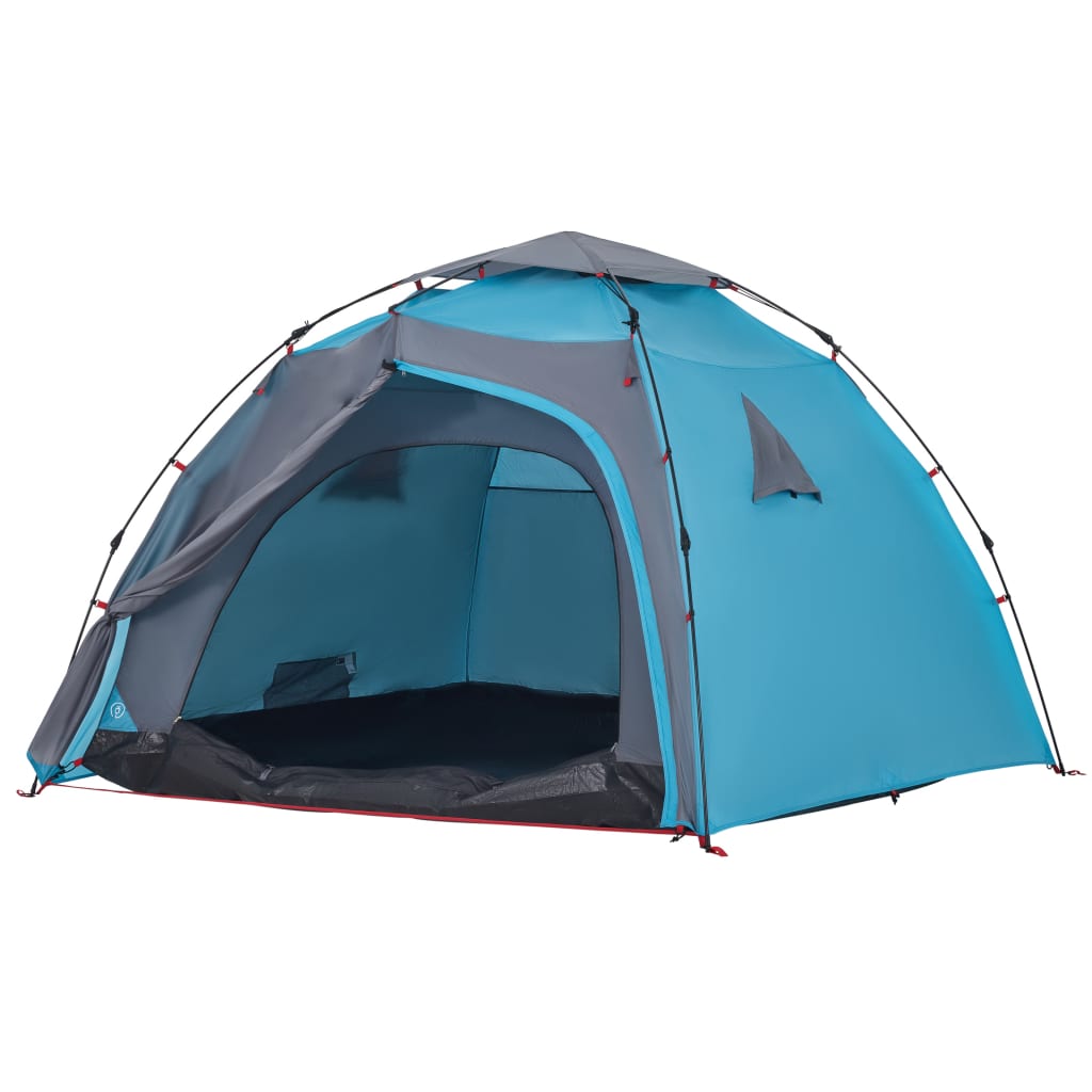 vidaXL Kuppel-Campingzelt 4 Personen Blau Quick Release