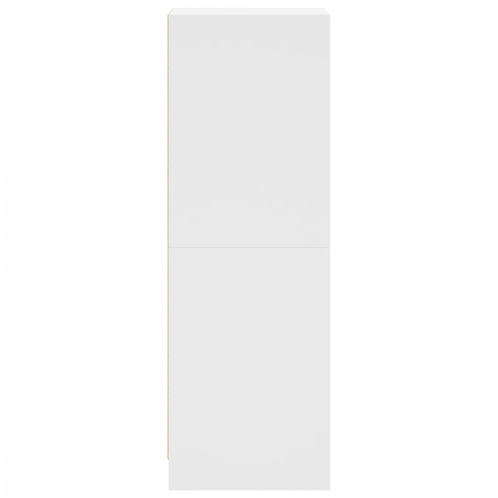 vidaXL Highboard mit Glastüren Weiß 35x37x109 cm