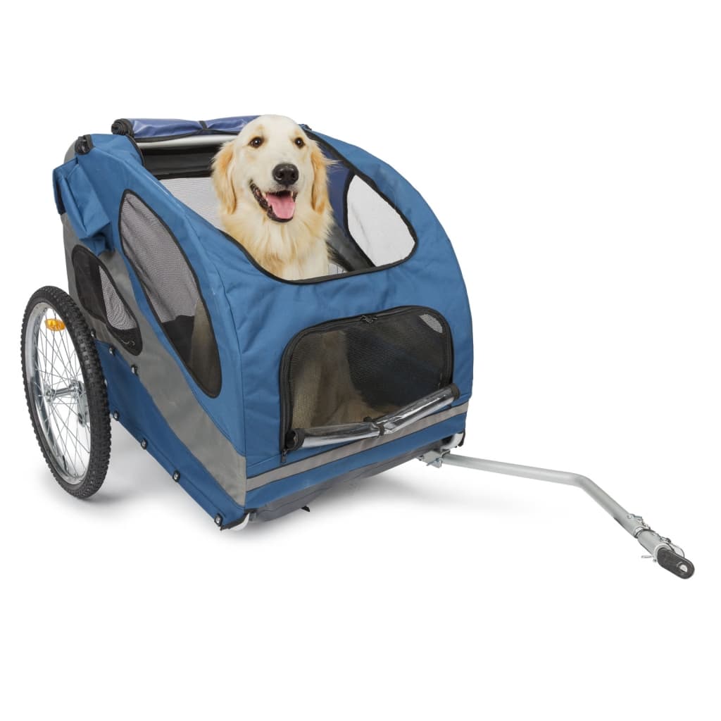 PetSafe Fahrradanhänger für Hunde Happy Ride L Blau