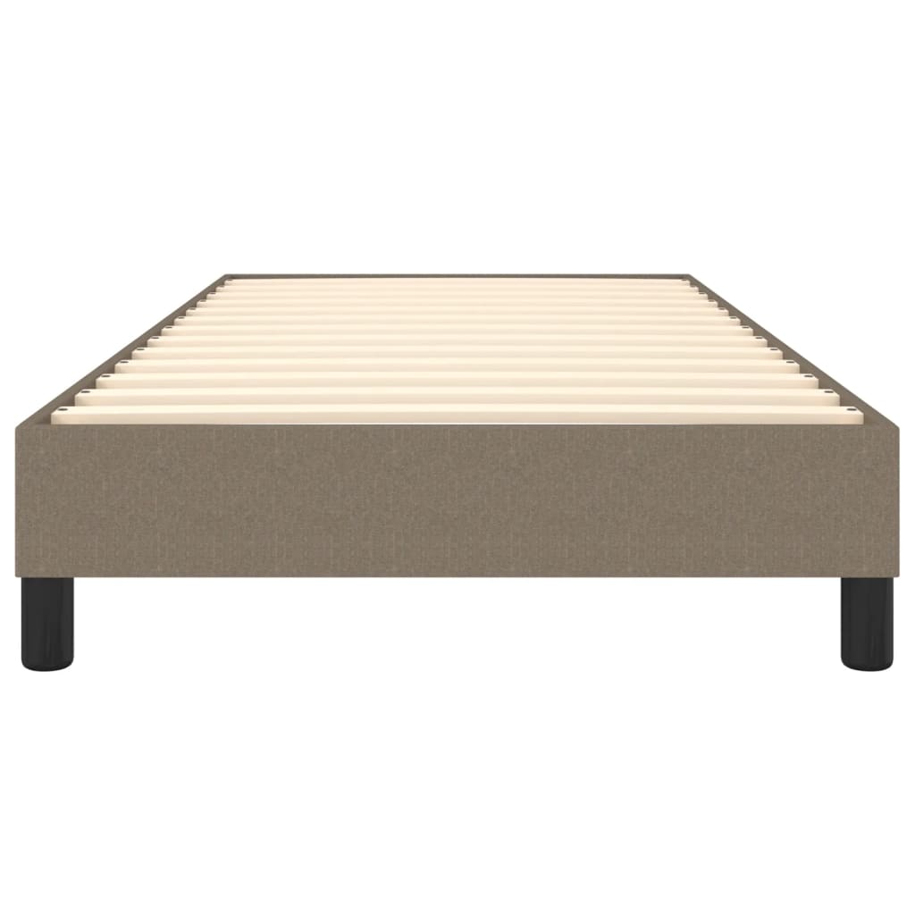 vidaXL Bettgestell Taupe 90x200 cm Stoff