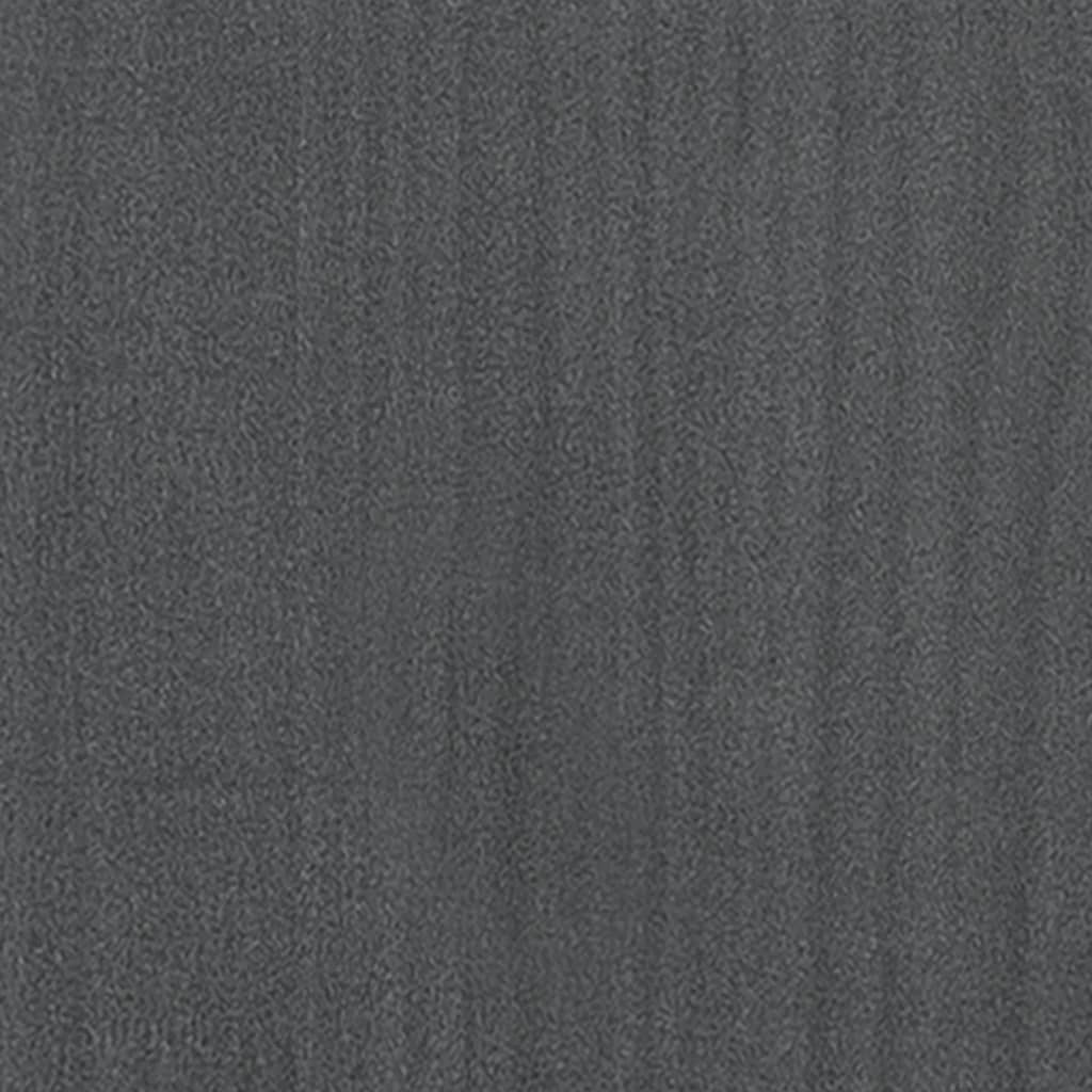 vidaXL Beistellschrank Grau 60x36x65 cm Massivholz Kiefer