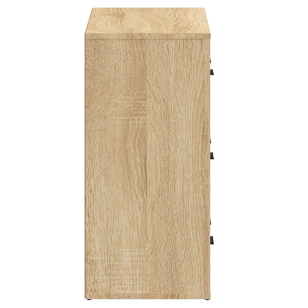 vidaXL Sideboards 2 Stk. Sonoma-Eiche Holzwerkstoff