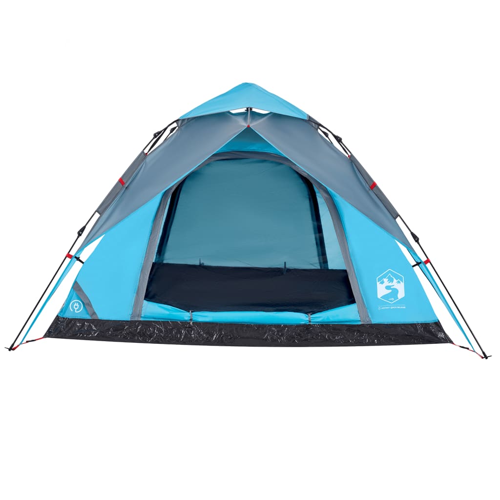 vidaXL Kuppel-Campingzelt 5 Personen Blau Quick Release