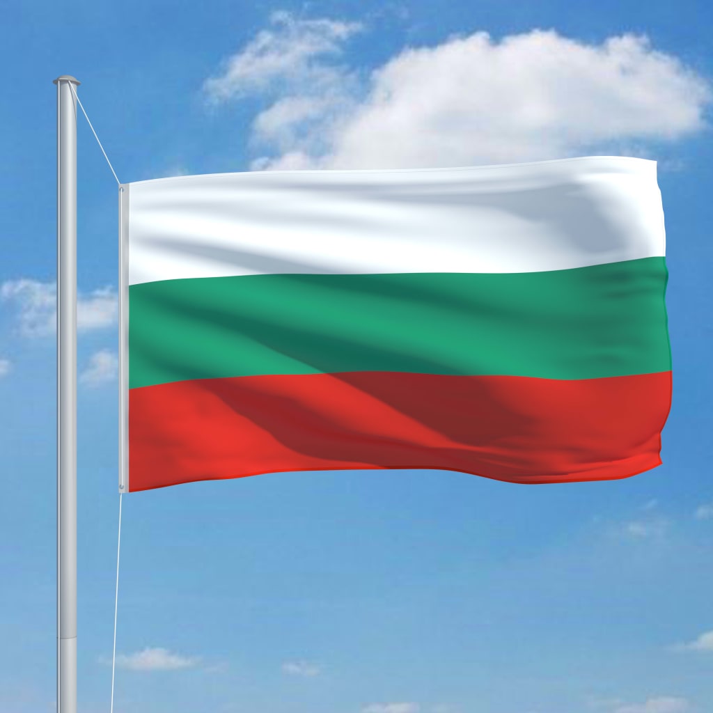 vidaXL Flagge Bulgariens 90 x 150 cm