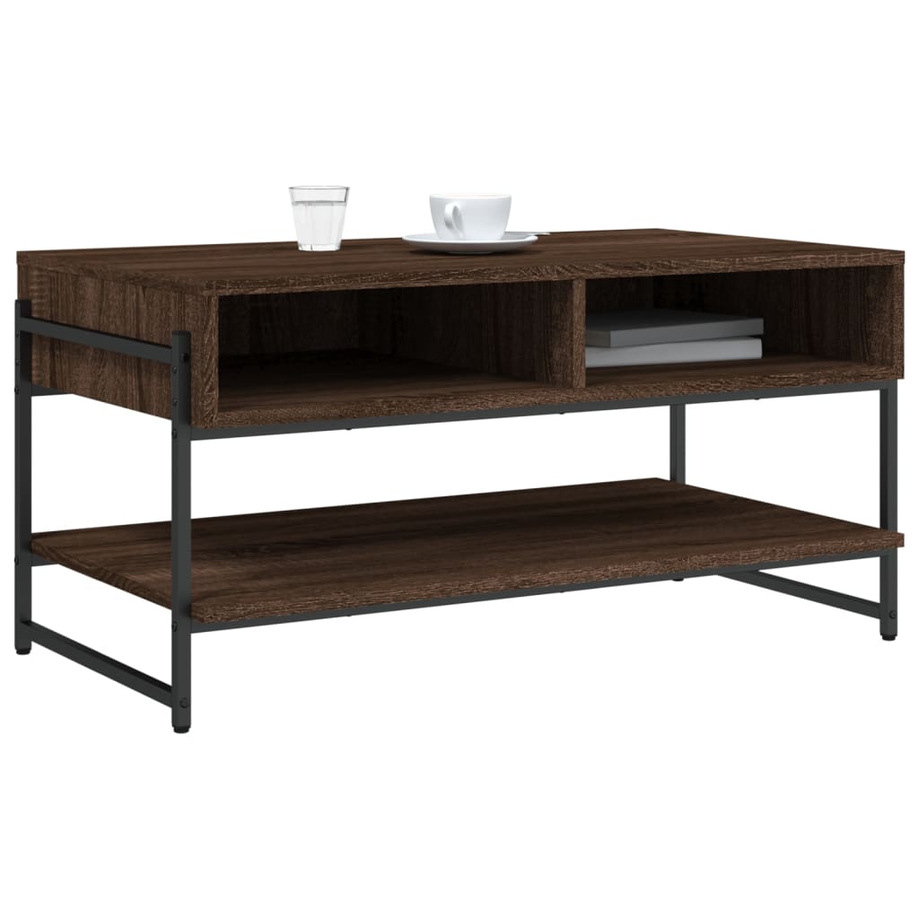 vidaXL Couchtisch Braun Eichen-Optik 90x50x45 cm Holzwerkstoff