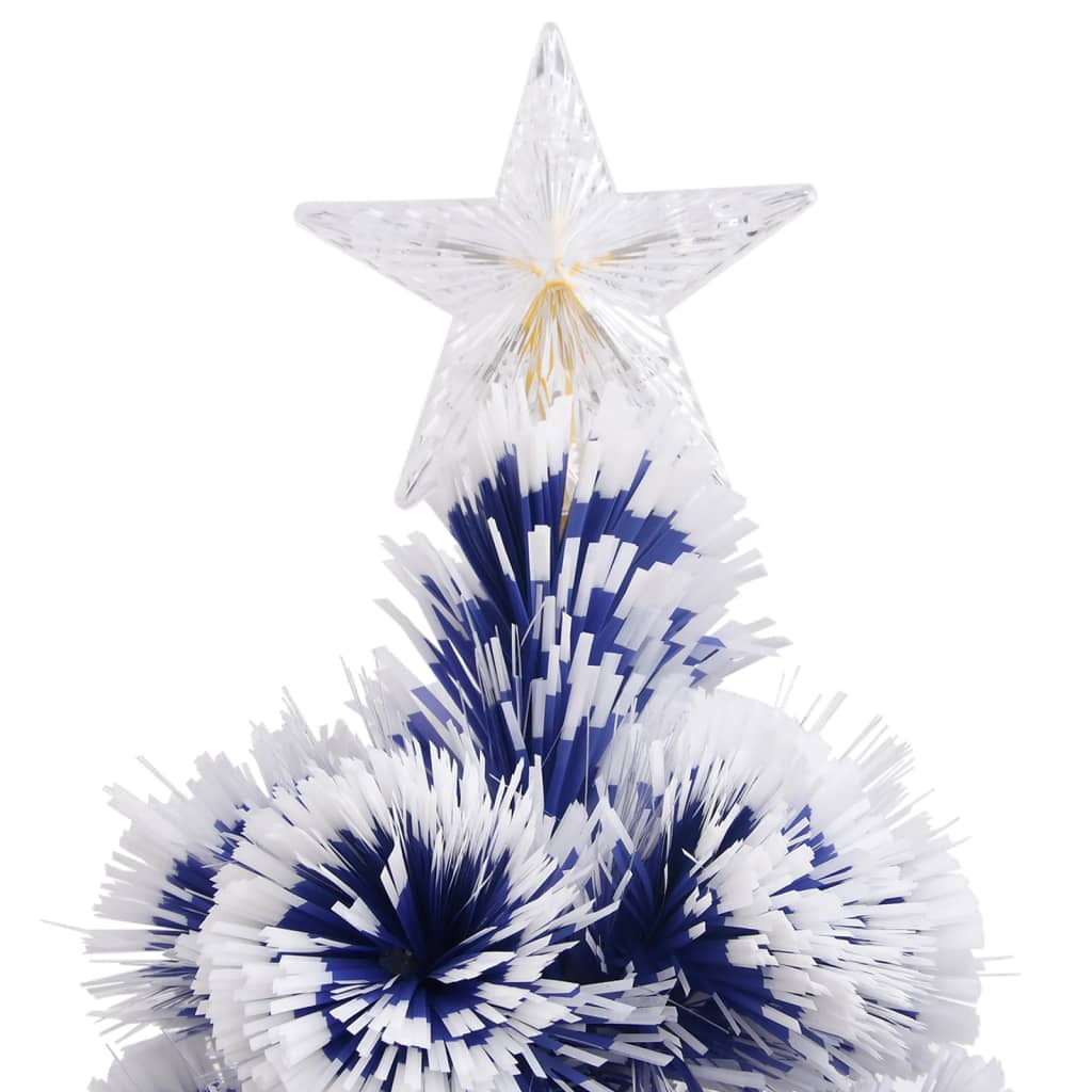 vidaXL Künstlicher Weihnachtsbaum mit Beleuchtung 210 cm Glasfaser