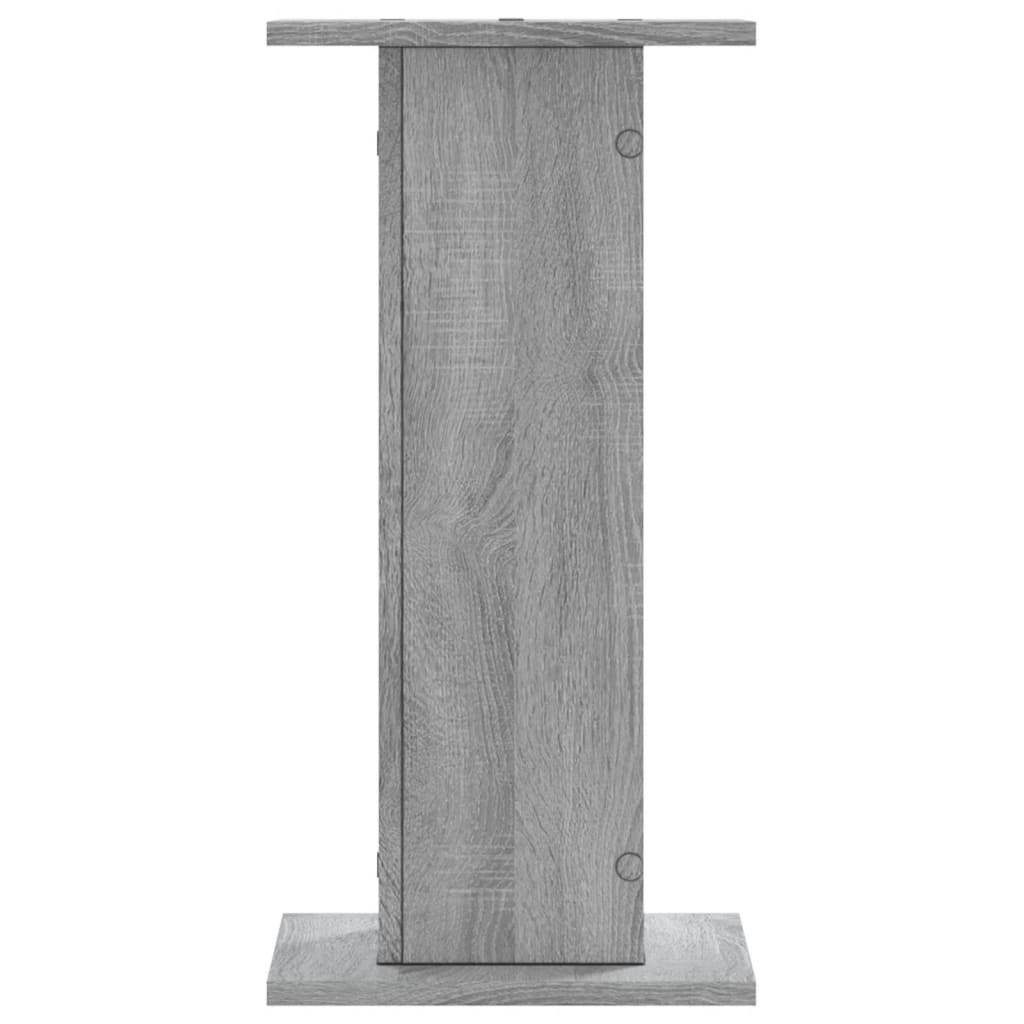 vidaXL Lautsprecherständer 2 Stk. Grau Sonoma 30x30x60cm Holzwerkstoff