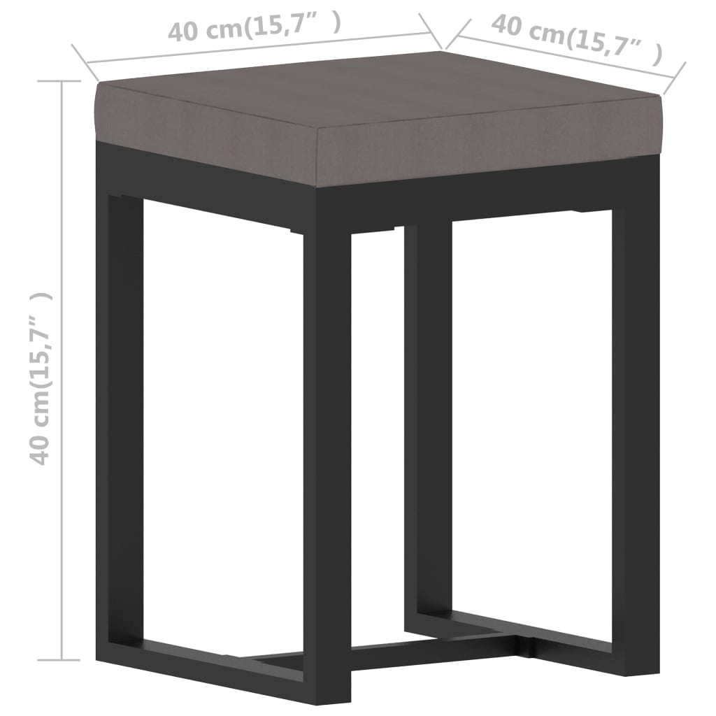 vidaXL 9-tlg. Garten-Lounge-Set mit Auflagen Poly Rattan Anthrazit