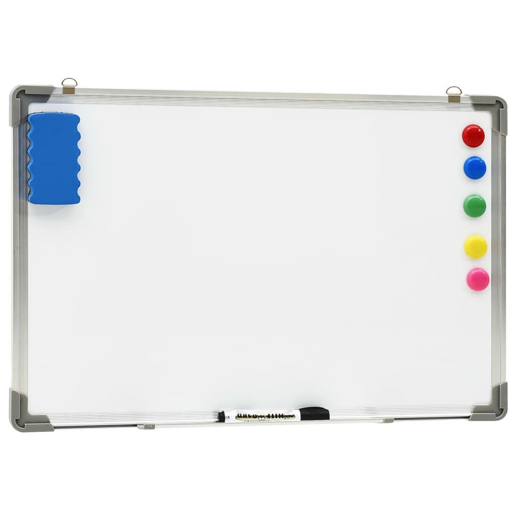 vidaXL Magnetisches Whiteboard Weiß 50 x 35 cm Stahl