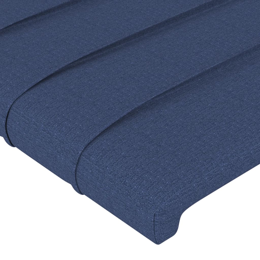 vidaXL Kopfteile 2 Stk. Blau 72x5x78/88 cm Stoff