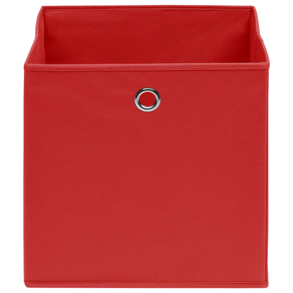 vidaXL Aufbewahrungsboxen 10 Stk. Vliesstoff 28x28x28 cm Rot