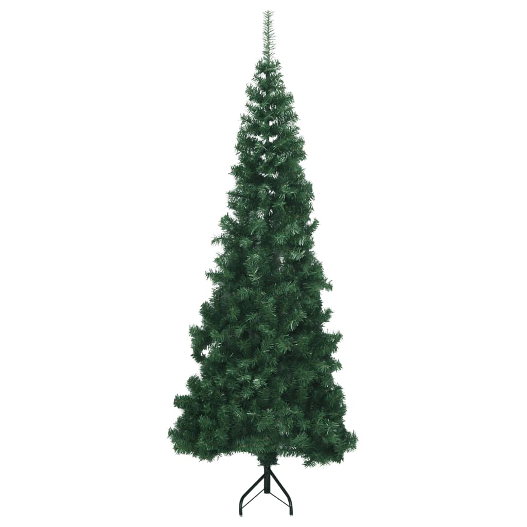 vidaXL Künstlicher Eck-Weihnachtsbaum Grün 180 cm PVC