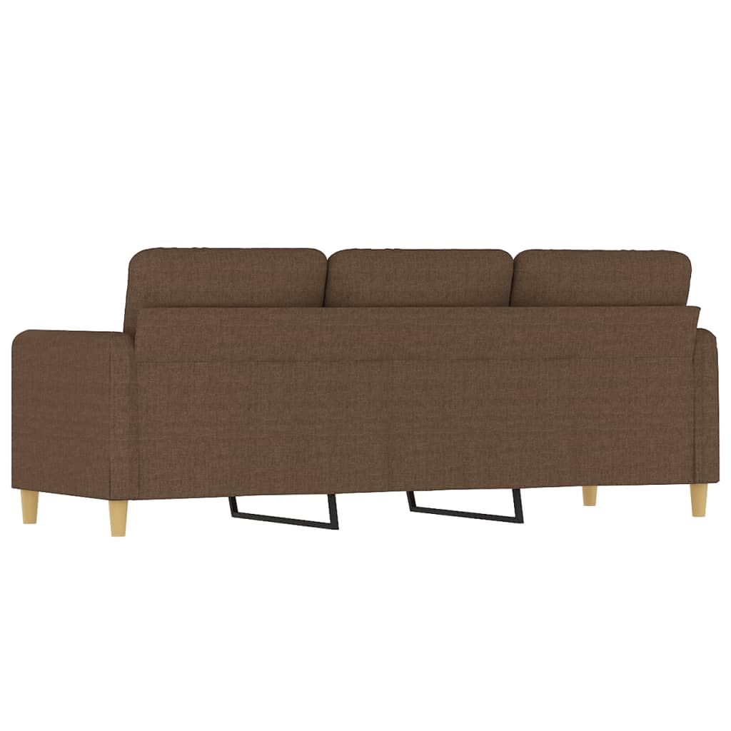 vidaXL 3-Sitzer-Sofa Braun 180 cm Stoff